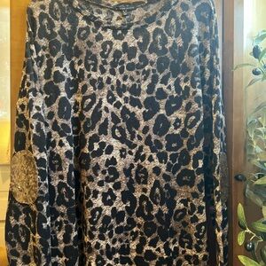 Signature Studio Animal Print Knit Top
